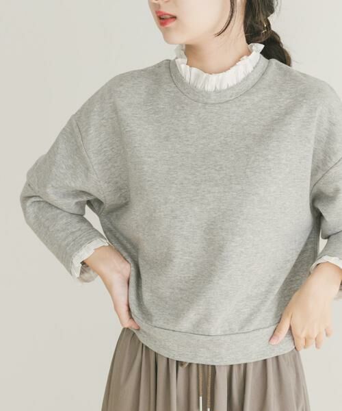 URBAN RESEARCH ITEMS / アーバンリサーチ アイテムズ スウェット | フリルドッキングスウェット | 詳細18