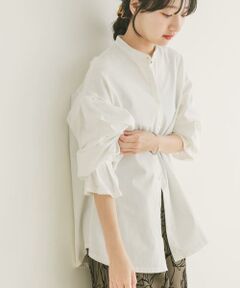 URBAN RESEARCH ITEMS / アーバンリサーチ アイテムズ シャツ・ブラウス | 『洗濯可』バンドカラーソデタックカットソー