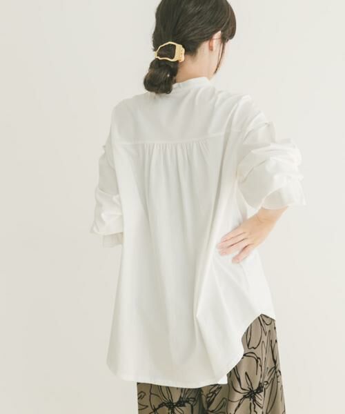 URBAN RESEARCH ITEMS / アーバンリサーチ アイテムズ シャツ・ブラウス | 『洗濯可』バンドカラーソデタックカットソー | 詳細2