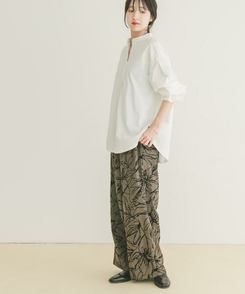 URBAN RESEARCH ITEMS / アーバンリサーチ アイテムズ シャツ・ブラウス | 『洗濯可』バンドカラーソデタックカットソー | 詳細4