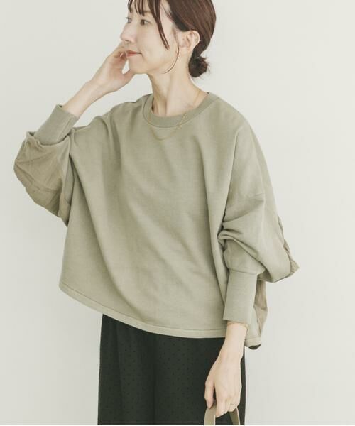 URBAN RESEARCH ITEMS / アーバンリサーチ アイテムズ Tシャツ | 裏毛ドッキングプルオーバー | 詳細1