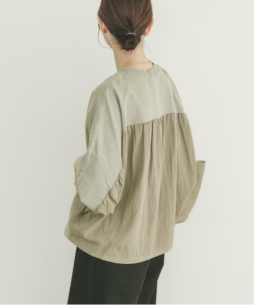 URBAN RESEARCH ITEMS/アーバンリサーチ アイテムズ 裏毛ドッキングプルオーバー モカ FREE URBAN RESEARCH ITEMS/アーバンリサーチ アイテムズ 裏毛ドッキングプルオーバー モカ FREE