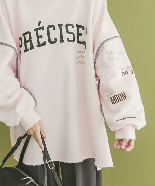 URBAN RESEARCH ITEMS/アーバンリサーチ アイテムズ 裏起毛刺繍ロゴスウェット ライトピンク FREE URBAN RESEARCH ITEMS/アーバンリサーチ アイテムズ 裏起毛刺繍ロゴスウェット ライトピンク FREE