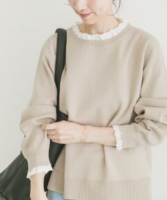 URBAN RESEARCH ITEMS / アーバンリサーチ アイテムズ ニット・セーター | ミラノリブフリルドッキングニット