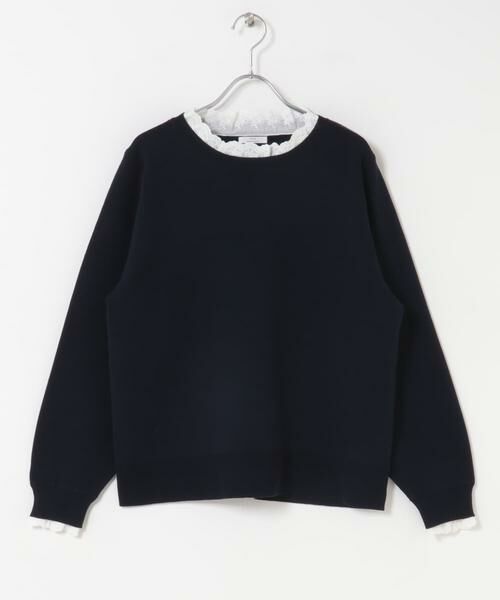 URBAN RESEARCH ITEMS / アーバンリサーチ アイテムズ ニット・セーター | ミラノリブフリルドッキングニット | 詳細7