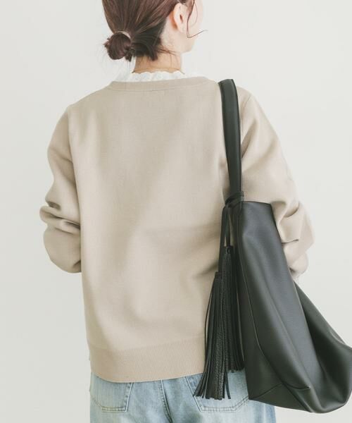 URBAN RESEARCH ITEMS / アーバンリサーチ アイテムズ ニット・セーター | ミラノリブフリルドッキングニット | 詳細20