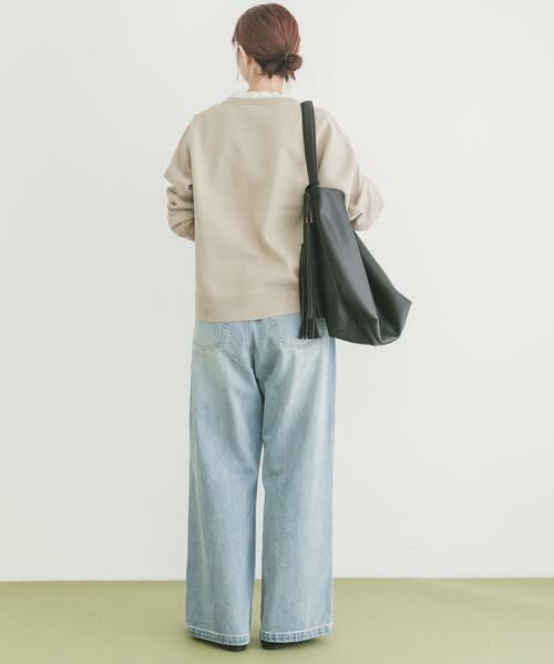 URBAN RESEARCH ITEMS / アーバンリサーチ アイテムズ ニット・セーター | ミラノリブフリルドッキングニット | 詳細23