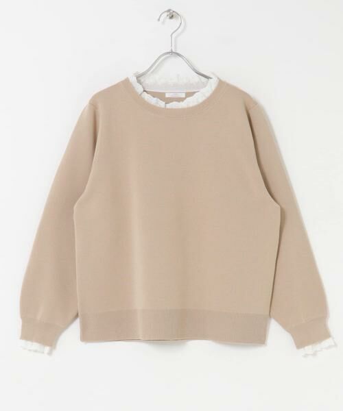 URBAN RESEARCH ITEMS / アーバンリサーチ アイテムズ ニット・セーター | ミラノリブフリルドッキングニット | 詳細24