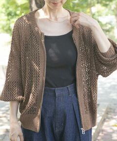 URBAN RESEARCH ITEMS / アーバンリサーチ アイテムズ ニット・セーター | メッシュジップニットカーディガン