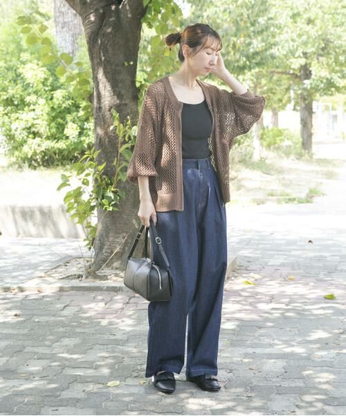 URBAN RESEARCH ITEMS / アーバンリサーチ アイテムズ ニット・セーター | メッシュジップニットカーディガン | 詳細4