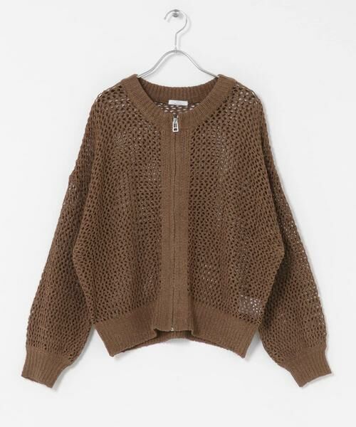 URBAN RESEARCH ITEMS / アーバンリサーチ アイテムズ ニット・セーター | メッシュジップニットカーディガン | 詳細6