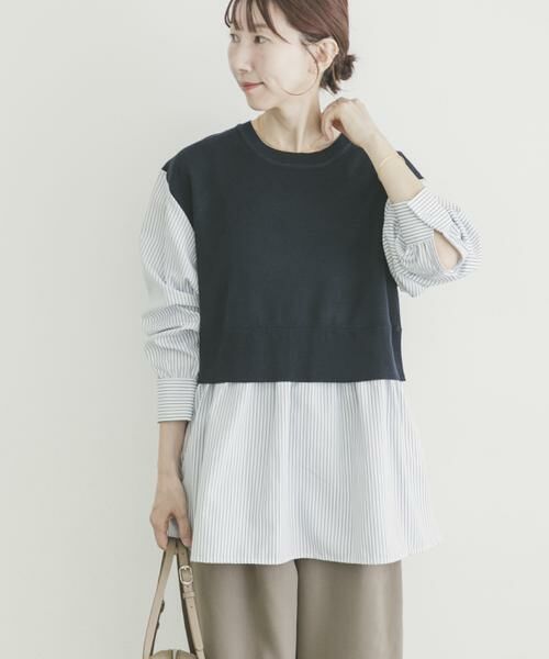 URBAN RESEARCH ITEMS / アーバンリサーチ アイテムズ ニット・セーター | ドッキングニットプルオーバー | 詳細2