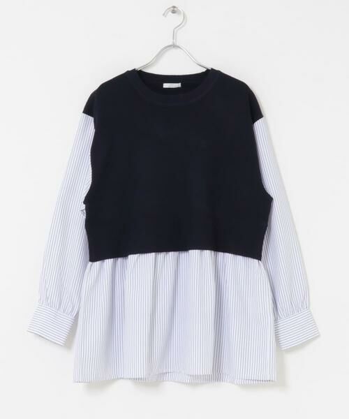 URBAN RESEARCH ITEMS / アーバンリサーチ アイテムズ ニット・セーター | ドッキングニットプルオーバー | 詳細7