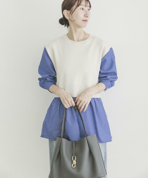 URBAN RESEARCH ITEMS / アーバンリサーチ アイテムズ ニット・セーター | ドッキングニットプルオーバー | 詳細11