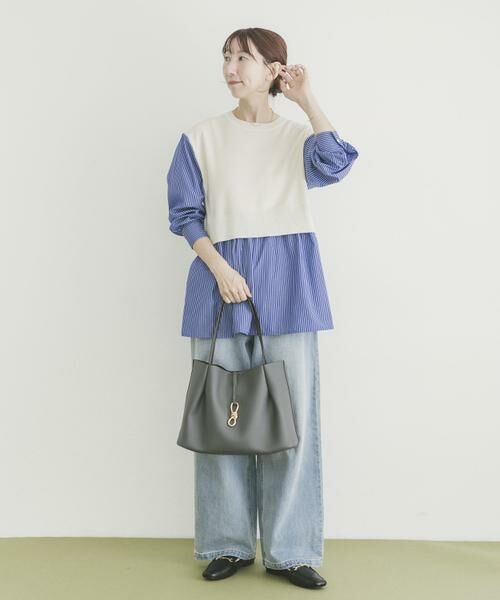 URBAN RESEARCH ITEMS / アーバンリサーチ アイテムズ ニット・セーター | ドッキングニットプルオーバー | 詳細12