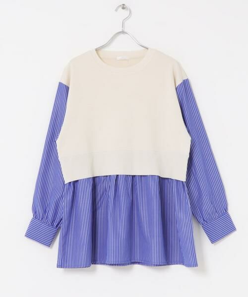 URBAN RESEARCH ITEMS / アーバンリサーチ アイテムズ ニット・セーター | ドッキングニットプルオーバー | 詳細14