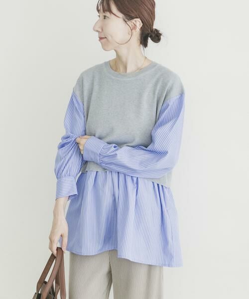 URBAN RESEARCH ITEMS / アーバンリサーチ アイテムズ ニット・セーター | ドッキングニットプルオーバー | 詳細17