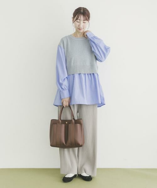 URBAN RESEARCH ITEMS / アーバンリサーチ アイテムズ ニット・セーター | ドッキングニットプルオーバー | 詳細18