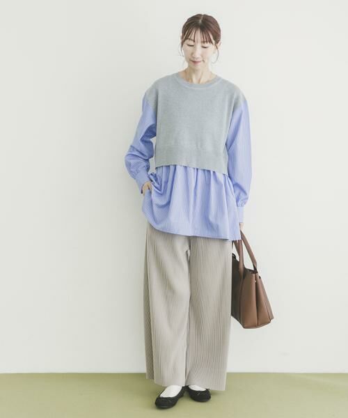 URBAN RESEARCH ITEMS / アーバンリサーチ アイテムズ ニット・セーター | ドッキングニットプルオーバー | 詳細19