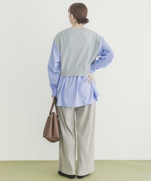 URBAN RESEARCH ITEMS / アーバンリサーチ アイテムズ ニット・セーター | ドッキングニットプルオーバー | 詳細20