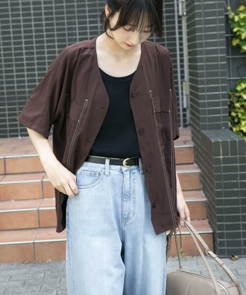URBAN RESEARCH ITEMS / アーバンリサーチ アイテムズ シャツ・ブラウス | Vネックステッチブラウス | 詳細2