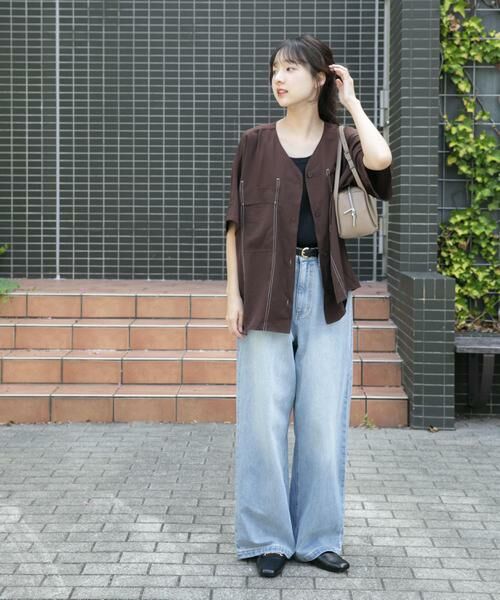 URBAN RESEARCH ITEMS / アーバンリサーチ アイテムズ シャツ・ブラウス | Vネックステッチブラウス | 詳細4