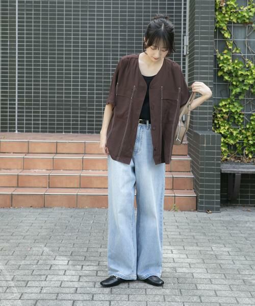 URBAN RESEARCH ITEMS / アーバンリサーチ アイテムズ シャツ・ブラウス | Vネックステッチブラウス | 詳細5