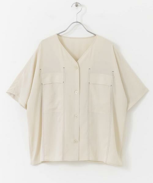 URBAN RESEARCH ITEMS / アーバンリサーチ アイテムズ シャツ・ブラウス | Vネックステッチブラウス | 詳細19