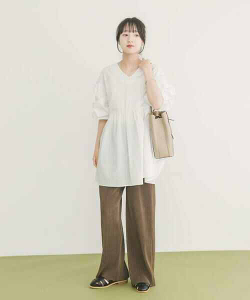 URBAN RESEARCH ITEMS / アーバンリサーチ アイテムズ シャツ・ブラウス | Vネックボリュームスリーブブラウス | 詳細3