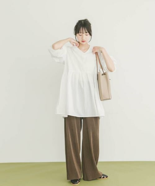 URBAN RESEARCH ITEMS / アーバンリサーチ アイテムズ シャツ・ブラウス | Vネックボリュームスリーブブラウス | 詳細4