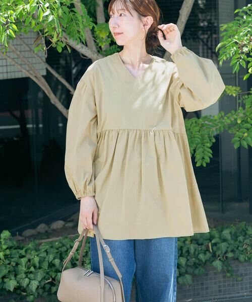 URBAN RESEARCH ITEMS / アーバンリサーチ アイテムズ シャツ・ブラウス | Vネックボリュームスリーブブラウス | 詳細12