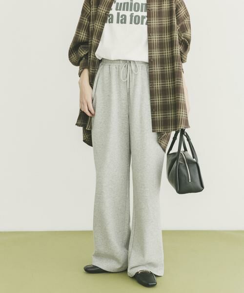 URBAN RESEARCH ITEMS/アーバンリサーチ アイテムズ ラメスウェットイージーパンツ グレー FREE