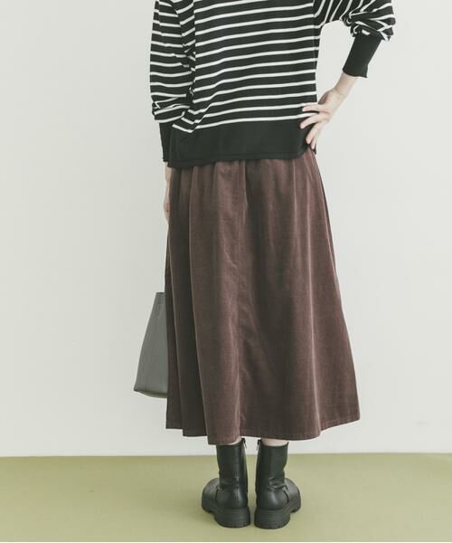 URBAN RESEARCH ITEMS / アーバンリサーチ アイテムズ スカート | Souplement Croduroy Skirt | 詳細1