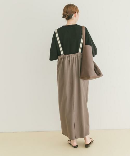 URBAN RESEARCH ITEMS / アーバンリサーチ アイテムズ ワンピース | サス付きツイルジャンパースカート | 詳細4