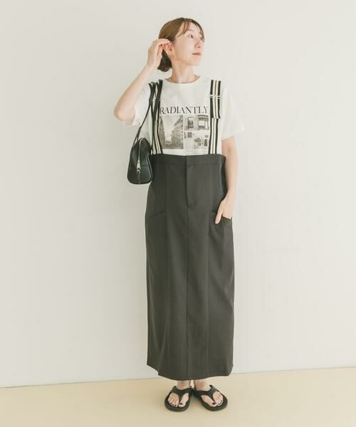 URBAN RESEARCH ITEMS / アーバンリサーチ アイテムズ ワンピース | サス付きツイルジャンパースカート | 詳細15
