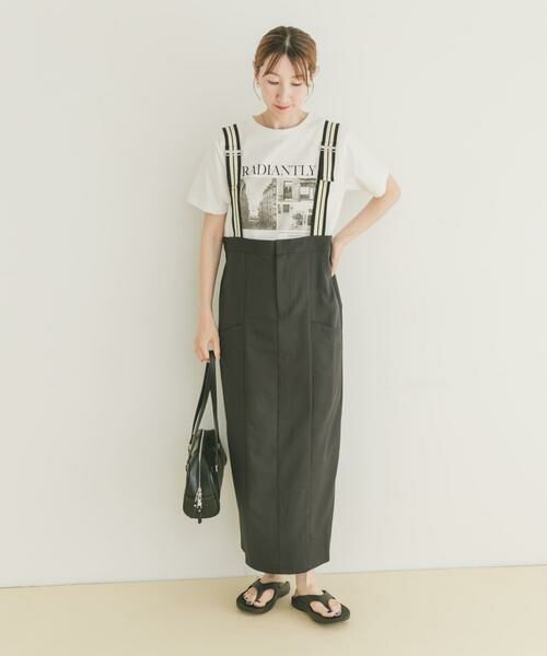 URBAN RESEARCH ITEMS / アーバンリサーチ アイテムズ ワンピース | サス付きツイルジャンパースカート | 詳細16