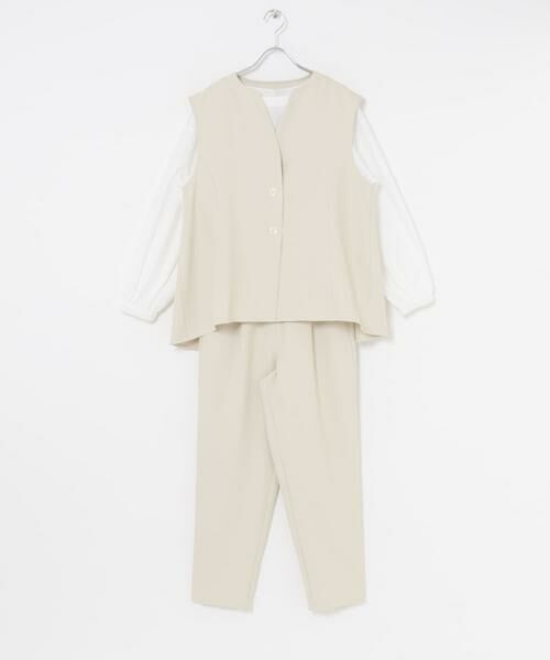 URBAN RESEARCH ITEMS / アーバンリサーチ アイテムズ セットアップ | 『イージーケア』フレアトップス×パンツセット | 詳細18