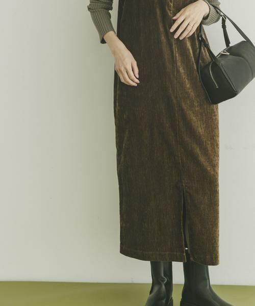 URBAN RESEARCH ITEMS / アーバンリサーチ アイテムズ ワンピース | 『イージーケア』2WAYベロアジャンスカ | 詳細1