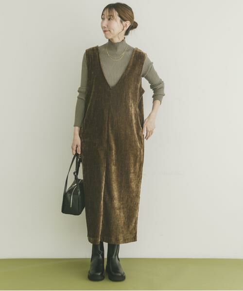 URBAN RESEARCH ITEMS / アーバンリサーチ アイテムズ ワンピース | 『イージーケア』2WAYベロアジャンスカ | 詳細3