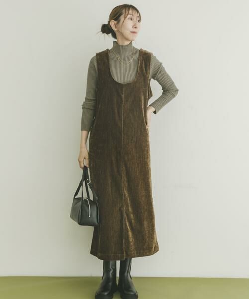 URBAN RESEARCH ITEMS/アーバンリサーチ アイテムズ 『イージーケア』2WAYベロアジャンスカ ブラウン FREE URBAN RESEARCH ITEMS/アーバンリサーチ アイテムズ 『イージーケア』2WAYベロアジャンスカ ブラウン FREE