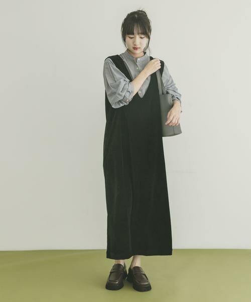 URBAN RESEARCH ITEMS / アーバンリサーチ アイテムズ ワンピース | 『イージーケア』2WAYベロアジャンスカ | 詳細9