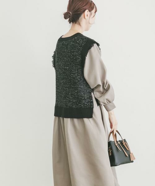 URBAN RESEARCH ITEMS / アーバンリサーチ アイテムズ ワンピース | ツイードニットドッキングワンピース | 詳細2