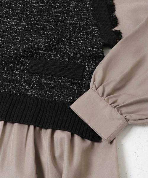 URBAN RESEARCH ITEMS / アーバンリサーチ アイテムズ ワンピース | ツイードニットドッキングワンピース | 詳細8
