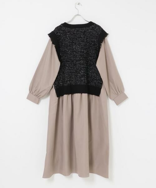 URBAN RESEARCH ITEMS / アーバンリサーチ アイテムズ ワンピース | ツイードニットドッキングワンピース | 詳細9