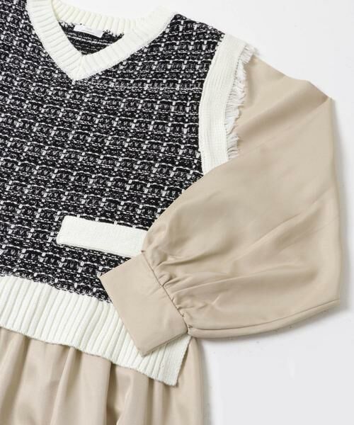 URBAN RESEARCH ITEMS / アーバンリサーチ アイテムズ ワンピース | ツイードニットドッキングワンピース | 詳細18