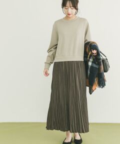 URBAN RESEARCH ITEMS / アーバンリサーチ アイテムズ ワンピース | プリーツドッキングワンピース