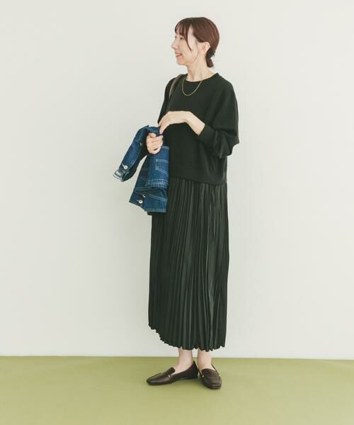 URBAN RESEARCH ITEMS / アーバンリサーチ アイテムズ ワンピース | プリーツドッキングワンピース | 詳細1
