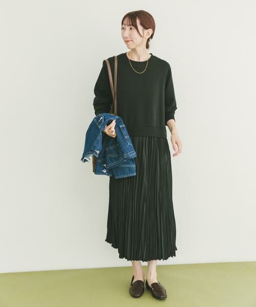 URBAN RESEARCH ITEMS / アーバンリサーチ アイテムズ ワンピース | プリーツドッキングワンピース | 詳細3