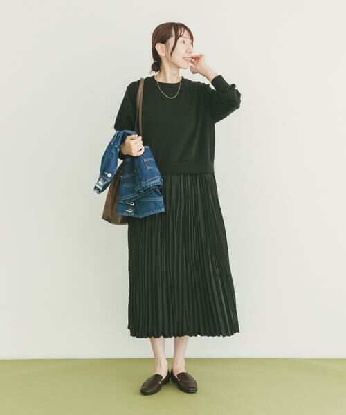 URBAN RESEARCH ITEMS / アーバンリサーチ アイテムズ ワンピース | プリーツドッキングワンピース | 詳細4