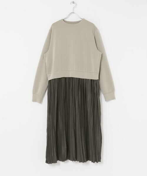 URBAN RESEARCH ITEMS / アーバンリサーチ アイテムズ ワンピース | プリーツドッキングワンピース | 詳細16